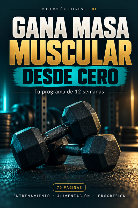 Gana masa muscular desde cero · Programa de 12 semanas